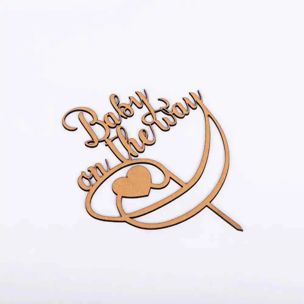 Baby on the Way-MDF Topper